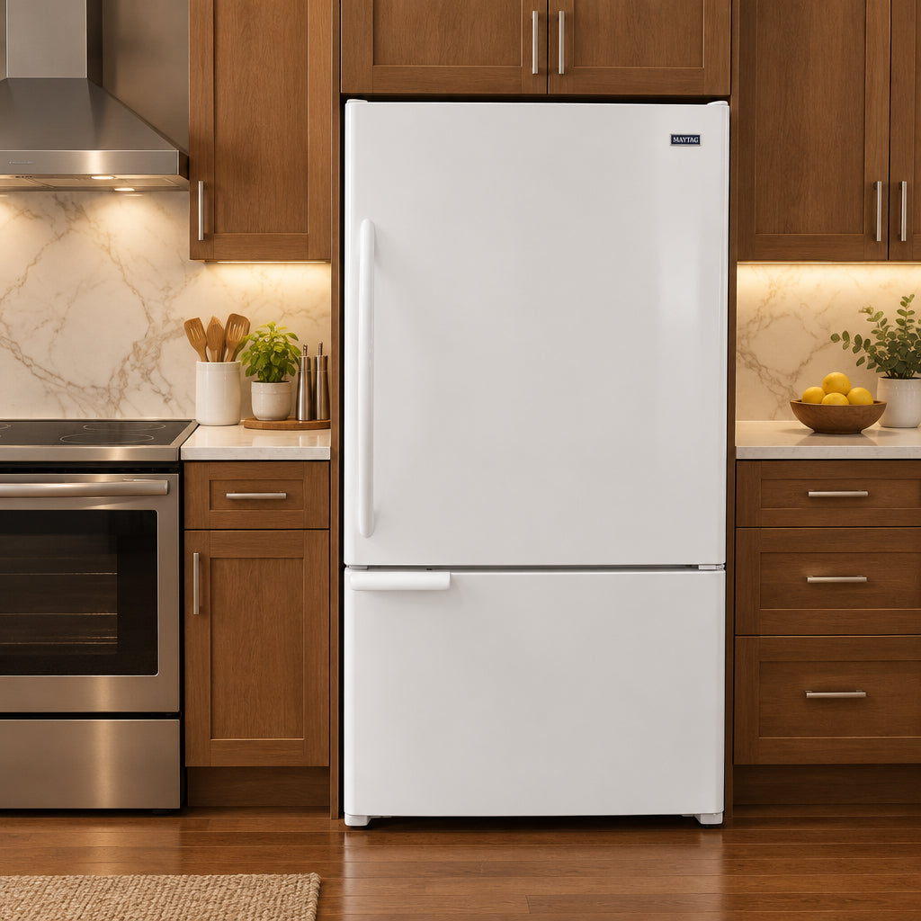 Maytag 30 '' réfrigérateur congélateur Inférieur -Blanc - Reconditionné